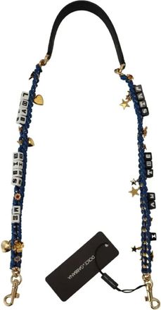 Dolce & Gabbana Pre-owned Accessories, female, Blue, Size: ONE SIZE Pre-owned Leather home-office