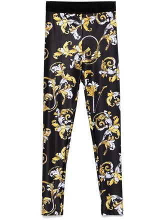 Versace Jeans Couture Barocco-print leggings - women - Polyamide/Spandex/Elastane - 38 - Black