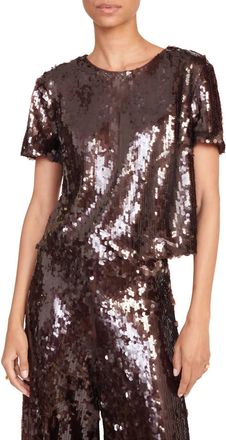 Staud Quincy Top In Bronze