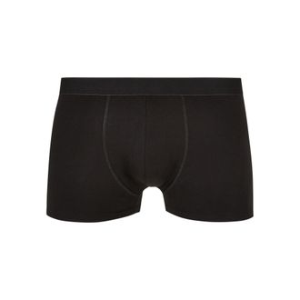 Urban Classics Heren Boxershorts van Effen Biologisch Katoen (5-pack) (Zwart)