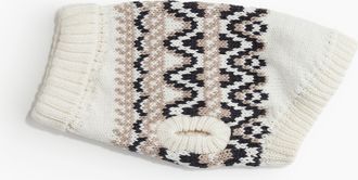 H&M Hundepullover aus Jacquardstrick - White