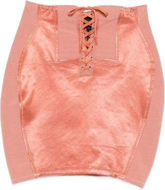 Jean Paul Gaultier Gonna con banda laterale 1989 - Rosa