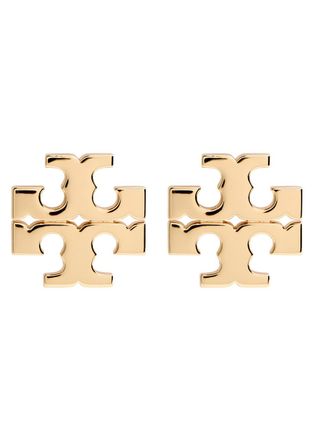 Tory Burch Eleanor 18kt Gold-plated Logo Stud Earrings - One Size