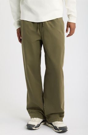 BP. Relaxed Fit Cotton Twill Drawstring Pants in Olive Sarma at Nordstrom, Size Xx-Large