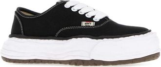 Miharayasuhiro Unisex Black Canvas Baker Sneakers