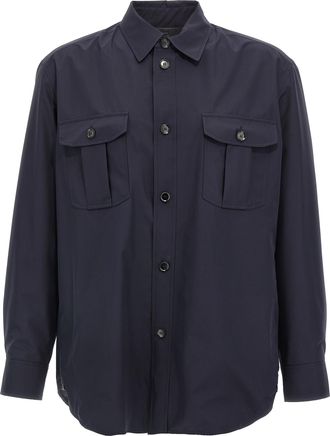 Brioni Blue Silk Mens Jacket