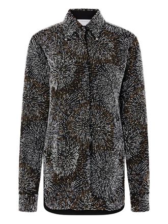 Paco Rabanne embroidered shirt - Black