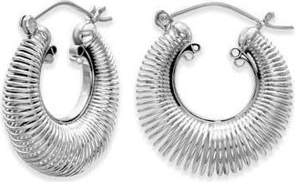 Samuel B. Spiral Hoop Earrings in Silver at Nordstrom Rack