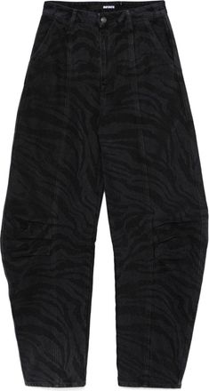 Rotate zebra twill trousers - Black