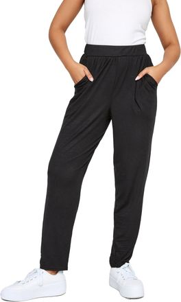 M&Co Womens Soft Jersey Hareem Trousers - Womens Black