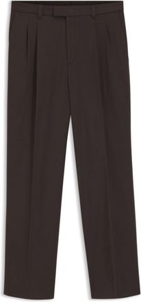 BOSS Oversized-fit trousers in cotton and linen