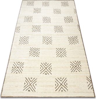 RugsX Alfombra Pure Cuadr&iacute;cula Geom&eacute;trico 5842-17731 Crema / Beige Beige 240x330 Cm