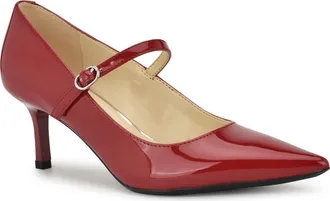 Nine West Hadey Pointed Toe Mary Jane Pump in Medium Red at Nordstrom, Size 7
