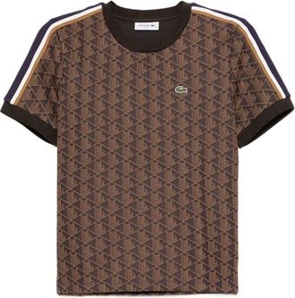 Lacoste monogram T-shirt - Brown