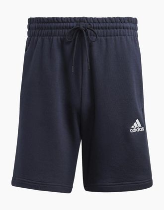 adidas Mens Mens Essentials 3 Stripe Fleece Shorts - Navy/Multi - Size: 42/43/32