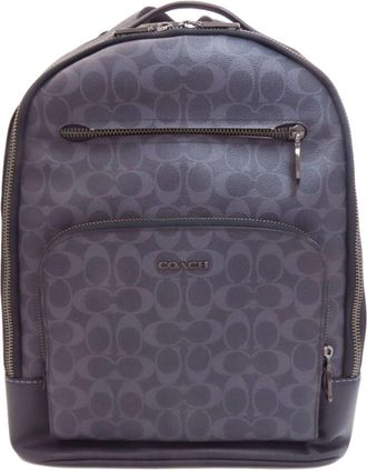 Coach Navy Pvc Backpack (Pre-Owned)