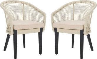 Safavieh Set Of 2 Saxon Rope Chairs