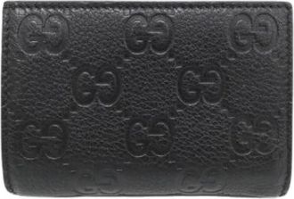 Gucci Pre-owned Wallets, female, Black, Size: ONE SIZE Pre-owned Tri-fold Wallet