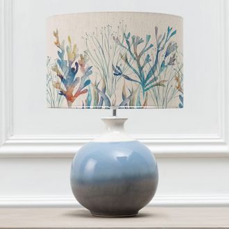 Voyage Maison Neso Table Lamp With Coral Eva Lampshade in Blue