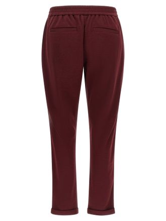 Brunello Cucinelli Track Joggers - Burgundy