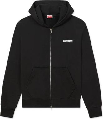 Kenzo City Zip-through Hoodie - Heren - Vesten met rits - Zwart - S - Katoen - Hoodies & sweatvesten