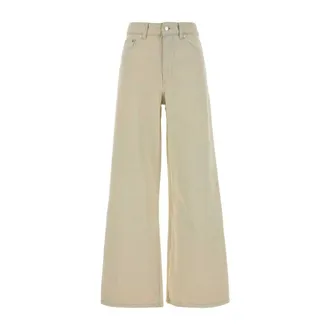 A.P.C. Wide Jeans, female, Beige, Size: W24 Clyde Jeans