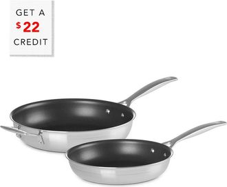 LE CREUSET Classic 2Pc Non-Stick Frying Pan Set With $22 Credit