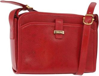 Celine Pre-owned Cross Body Bags, female, Red, Size: ONE SIZE Pre-owned Vintage Crossbody Bag