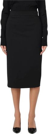 Max Mara Rokken, Dames, Zwart, L, Pencil Rok