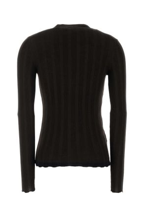 Prada Virgin Wool Blend Cardigan - Brown