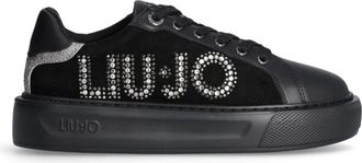 Liu Jo High Sole Sneakers - Dames - Sneakers - Zwart - 37 EU - Leer - Schoenen