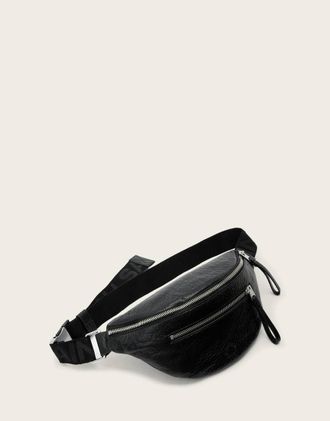 AllSaints Itoko - Marsupio in pelle nero