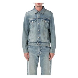 Emporio Armani Denim Jackets, male, Blue, Size: M Denim Jacket