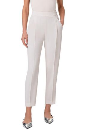 Akris Fiola Virgin Wool Ankle Pants in Chalk at Nordstrom, Size 8