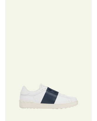 Valentino Garavani Mens Open Calfskin Sneakers