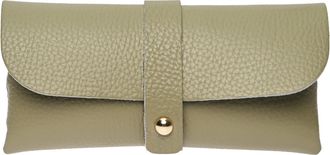 Roberta M Tweekleurig Rundleer zonnebril hoesje