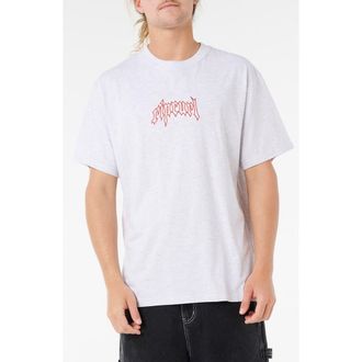 Rip Curl Archive Goth Embroidery T-Shirt in Sports Marle at Nordstrom, Size Xx-Large
