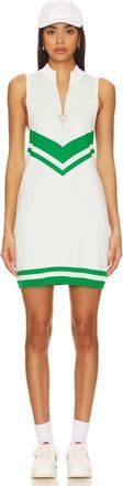 Show me your Mumu Zoe Zip Sweater Dress In Green Stripe Knit
