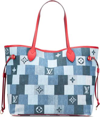 Louis Vuitton Pre-owned Womens Neverfull Mm Tote Bag Monogram - Light Blue Textile - One Size