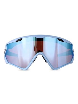 Oakley mirrored-lenses sunglasses - Blue