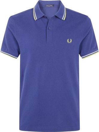 Fred Perry M3600P Twin Tipped Poloshirt - Heren - Polos - Blauw - L - Katoen - Tops