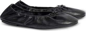 Alberta Ferretti bow-detail ballet flats - Black