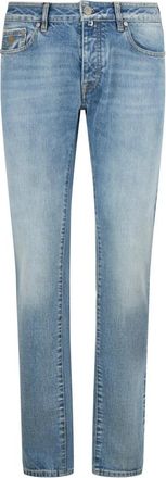 Moorer Credi Slim Jeans - Heren - Slim Fit Jeans - Blauw - W35 - Katoen - Jeans