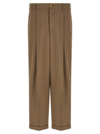 Marni Beige Relaxed Pleated Pants