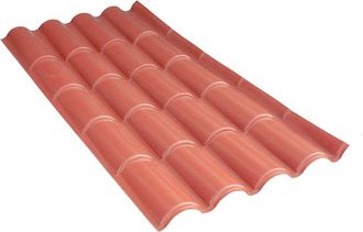 OEM Lastra Coppo polimcryl Cm 85 X 175 Rosso Mattone