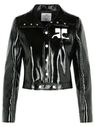 Courrèges Reedition Black Cotton Blend Jacket