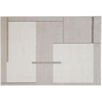 Miliboo Tappeto rettangolare beige con motivi 150 x 220 cm IRENE