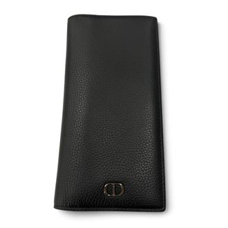 Dior Black Leather Long Wallet (Bi-Fold) (Pre-Owned)