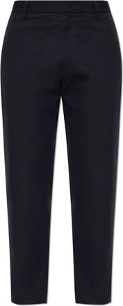 Jil Sander Crisp Crease Broeken - Heren - Nette broeken - Blauw - XL - Katoen - Broeken