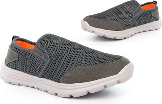 Generic Mens Lightweight Shoes Size 6 Boys Shoe Size 7 Slip On Shoes Mens Casual Shoe Casual Trainer Slip On Comfort Lightweight Memory Foam Sizes 6-12 Grey 6